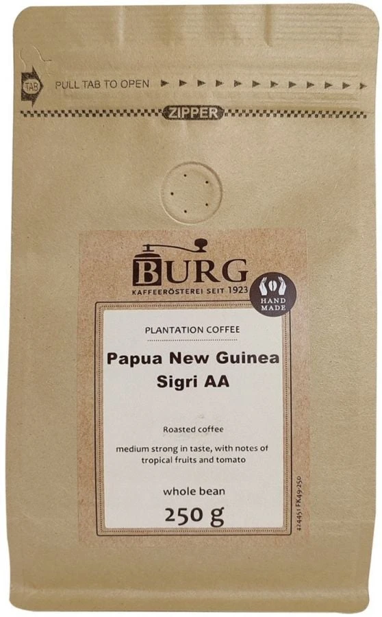 Burg Papua New-Guinea Sigri 250 G Coffee Beans 3 Burg Papua New-Guinea Sigri 250 G Coffee Beans