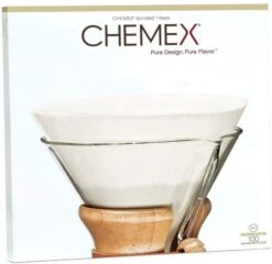 Chemex Unfolded Circles Paper Filters For 6, 8 And 10 Cup Coffee Maker, 100 Pcs