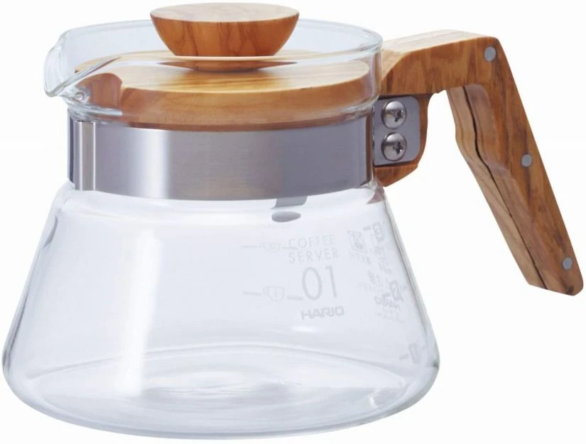 Hario Coffee Server Olive Wood 3 Hario Coffee Server Olive Wood