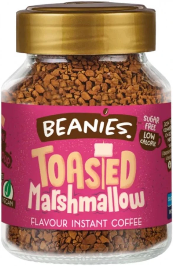 Beanies Toasted Marshmallow Flavoured Instant Coffee 50 G 3 Beanies Toasted Marshmallow Flavoured Instant Coffee 50 G