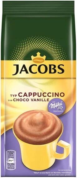 Jacobs Cappuccino Choco Vanille Flavoured Instant Roasted Coffee 500 G