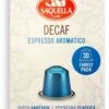 Saquella NEW Espresso Decaf Nespresso-Compatible Decaf Coffee Capsules 30 Pcs