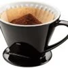 Gefu Stefano Porcelain Coffee Filter Size 4, Black -Coffee Supply Store 11532 89b945a6c0ae913e8e7d7a386a750229