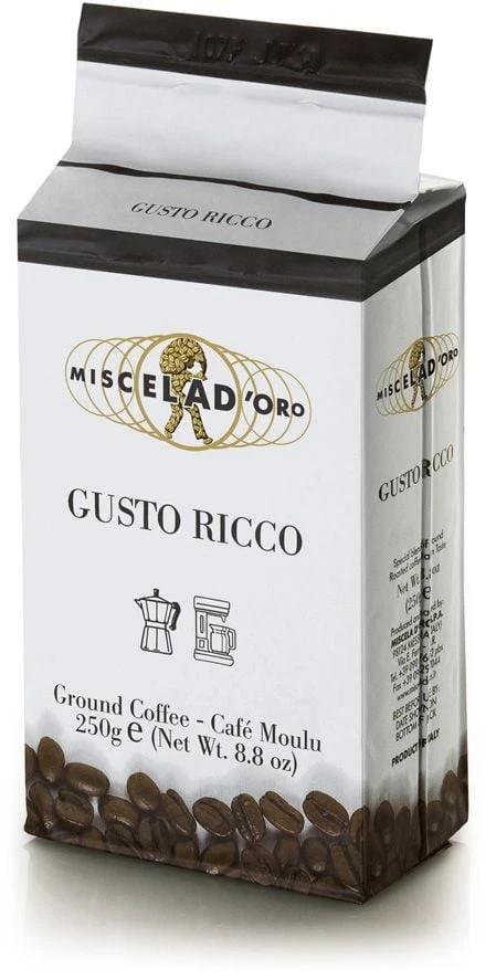 Miscela D'Oro Gusto Ricco 250 G Ground Coffee 3 Miscela D'Oro Gusto Ricco 250 G Ground Coffee