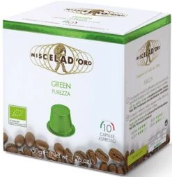 Miscela D'Oro Espresso Green Nespresso Compatible Coffee Capsules