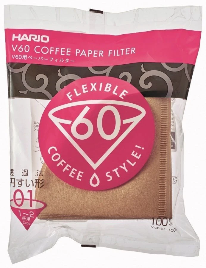 Hario V60 Misarashi Size 01 Brown Coffee Paper Filters 100 Pcs 3 Hario V60 Misarashi Size 01 Brown Coffee Paper Filters 100 Pcs