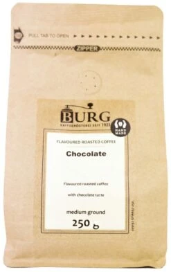 Burg Flavoured Coffee, Chocolate 250 G Ground