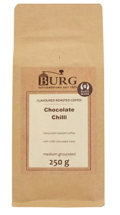 Burg Flavoured Coffee, Chocolate Chili 250 G Ground 3 Burg Flavoured Coffee, Chocolate Chili 250 G Ground