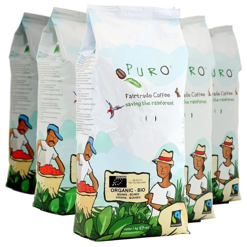 Puro Organic Bio 9 X 1 Kg Coffee Beans Wholesale Package 3 Puro Organic Bio 9 X 1 Kg Coffee Beans Wholesale Package