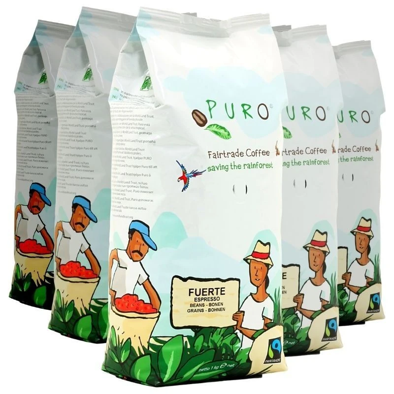 Puro Fuerte 9 X 1 Kg Coffee Beans Wholesale Package 3 Puro Fuerte 9 X 1 Kg Coffee Beans Wholesale Package