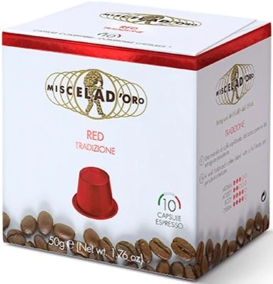 Miscela D'Oro Red Nespresso Compatible Coffee Capsules 10 Pcs 3 Miscela D'Oro Red Nespresso Compatible Coffee Capsules 10 Pcs