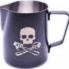 JoeFrex Powder Coated Milk Pitcher, Black Skull -Coffee Supply Store 4101 416625ce9e0055731415289cd17755d4