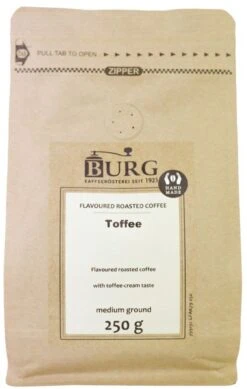 Burg Flavoured Coffee, Toffee 250 G Ground