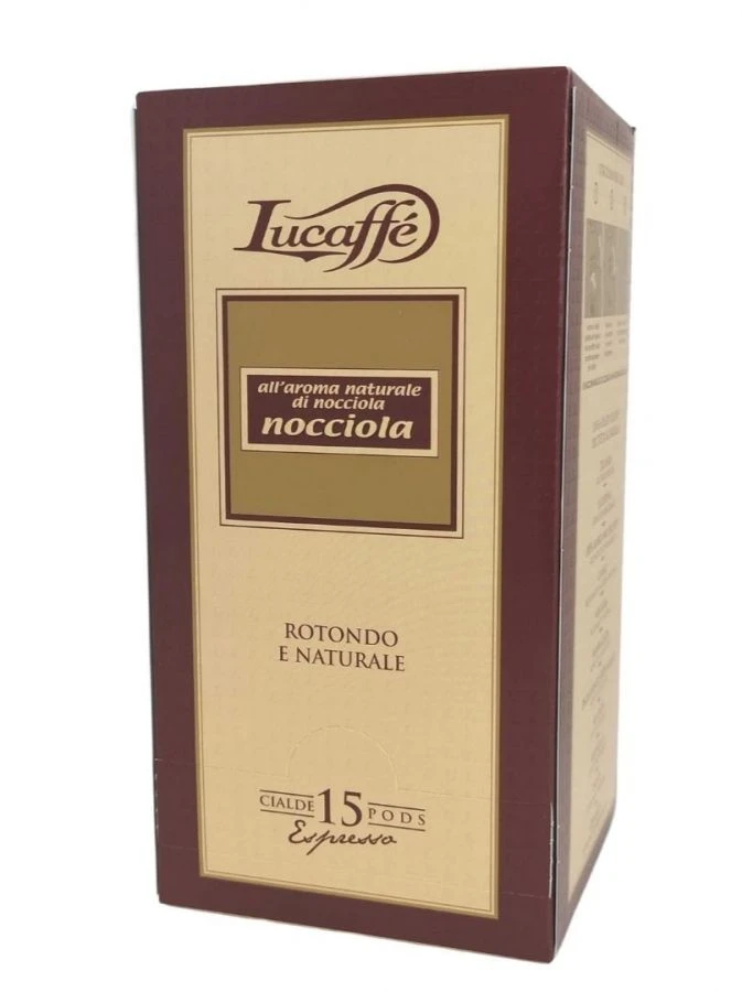 Lucaffé Nocciola Hazelnut ESE Espresso Pods 15 Pcs 3 Lucaffé Nocciola Hazelnut ESE Espresso Pods 15 Pcs