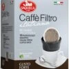 Saquella Caffé Filtro Gusto Forte Reusable One Cup Filter & 10 X Italian Coffee Bags -Coffee Supply Store 5221 4b14c222240ea68a5534ef7c5d7a7993