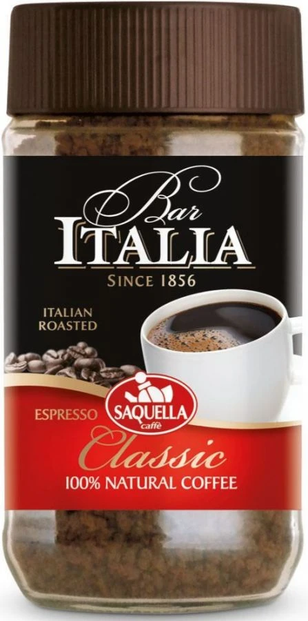 Saquella Bar Italia Espresso Classical Instant Coffee 100 G 3 Saquella Bar Italia Espresso Classical Instant Coffee 100 G