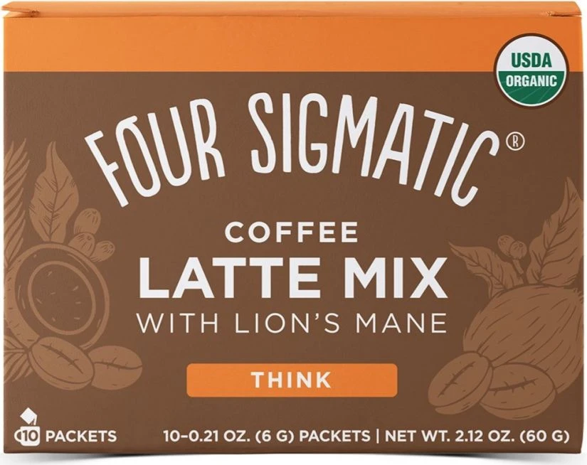 Four Sigmatic Mushroom Coffee Latte Mix With Lion's Mane, 10 Packets 3 Four Sigmatic Mushroom Coffee Latte Mix With Lion's Mane, 10 Packets