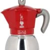 Bialetti Moka Induction Red Stovetop Espresso Maker -Coffee Supply Store 6062 f8e71ee7b1c9a5211bdca0b689871a01