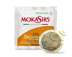 MokaSirs Decaf Decaffeinated Ese Espresso Pods 50 Pcs