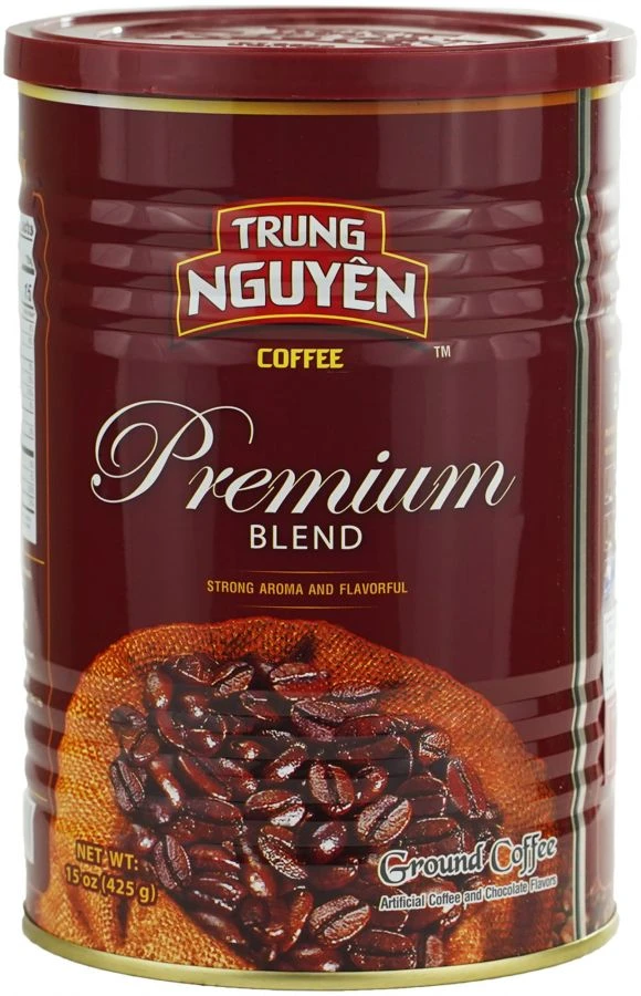 Trung Nguyen Premium Blend Ground Vietnamese Coffee 425 G Can 3 Trung Nguyen Premium Blend Ground Vietnamese Coffee 425 G Can