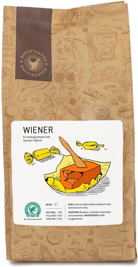 Bergstrands Wiener Flavoured Coffee 250 G Ground 3 Bergstrands Wiener Flavoured Coffee 250 G Ground