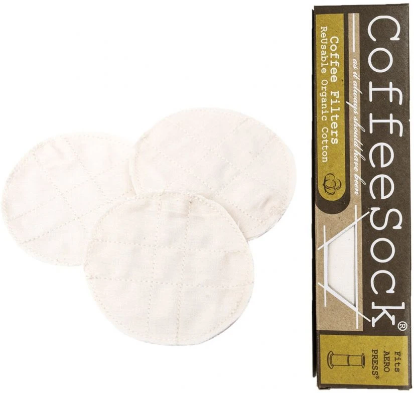 CoffeeSock Disc Shaped AeroPress® Coffee Filters, 3 Pcs 3 CoffeeSock Disc Shaped AeroPress® Coffee Filters, 3 Pcs