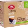 Saquella Espresso Deciso Compostable Nespresso-Compatible Coffee Capsules 50 Pcs
