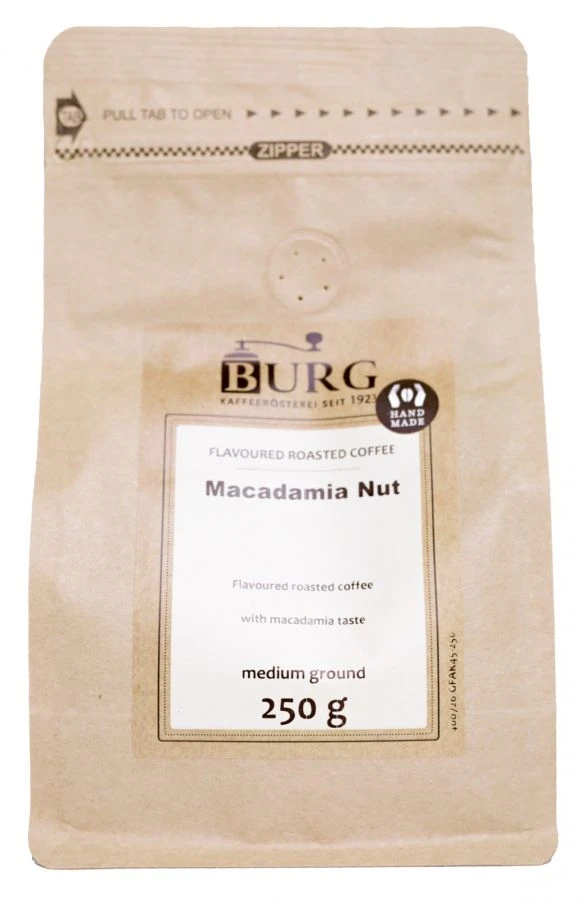Burg Flavoured Coffee, Macadamia Nut 250 G Ground 3 Burg Flavoured Coffee, Macadamia Nut 250 G Ground
