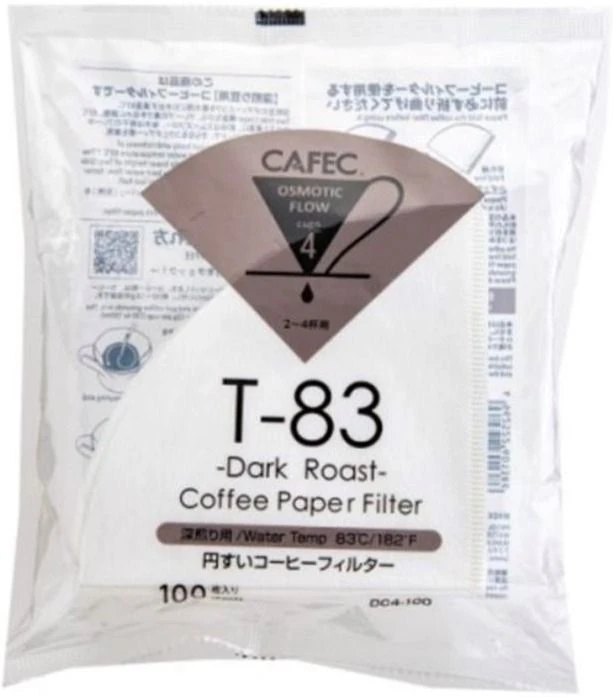CAFEC Dark Roast T-83 Coffee Paper Filter 4 Cup, 100 Pcs 3 CAFEC Dark Roast T-83 Coffee Paper Filter 4 Cup, 100 Pcs