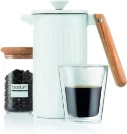 Bodum Douro 8 Cup French Press 1.0 L, White -Coffee Supply Store bodum douro french press 6601