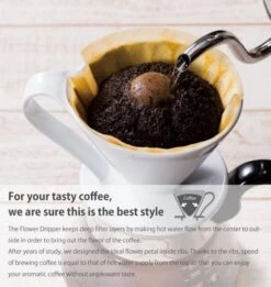 CAFEC Arita Ware Flower Dripper 1 Cup 12 CAFEC Arita Ware Flower Dripper 1 Cup -Coffee Supply Store cafec arita flower dripper 1 cup 6732