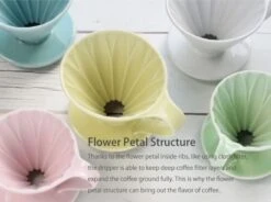 CAFEC Arita Ware Flower Dripper 4 Cup -Coffee Supply Store cafec arita flower dripper 4 cup 6710