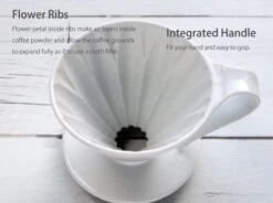 CAFEC Arita Ware Flower Dripper 4 Cup -Coffee Supply Store cafec arita flower dripper 4 cup 6717