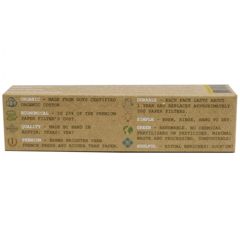 CoffeeSock Drip #6 Cone Coffee Filters, 2 Pcs 8 CoffeeSock Drip #6 Cone Coffee Filters, 2 Pcs - Image 6