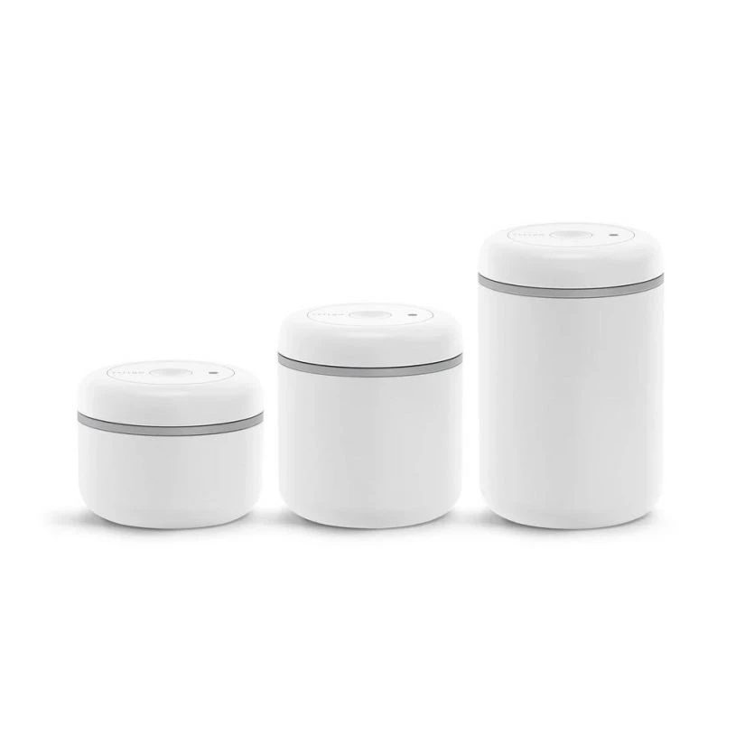 Fellow Atmos Vacuum Canister For Coffee Beans, Matte White Steel 4 Fellow Atmos Vacuum Canister For Coffee Beans, Matte White Steel - Image 2