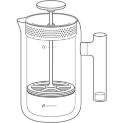 Fellow Clara French Press, Matte Black -Coffee Supply Store fellow clara french press matte black 6986