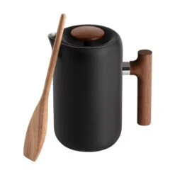 Fellow Clara French Press, Walnut -Coffee Supply Store fellow clara french press walnut 6977