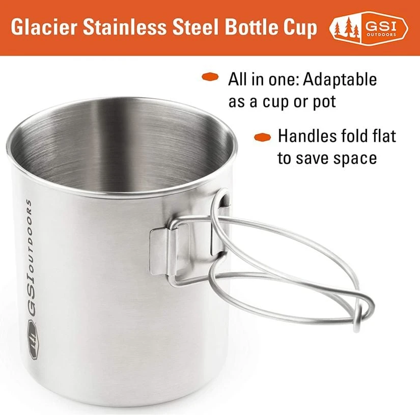 GSI Outdoors Glacier Stainless Bottle Cup 5 GSI Outdoors Glacier Stainless Bottle Cup - Image 3