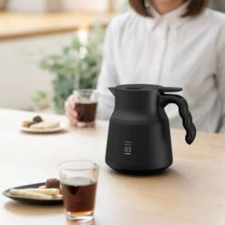 Hario V60-03 Insulated Stainless Steel Server PLUS 800 Ml -Coffee Supply Store hario insulated plus stainless steel server 800 7359