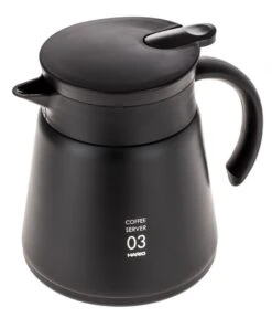 Hario V60 03 Insulated Stainless Steel Server 800 Ml, Black -Coffee Supply Store hario insulated stainless steel server 800 1385