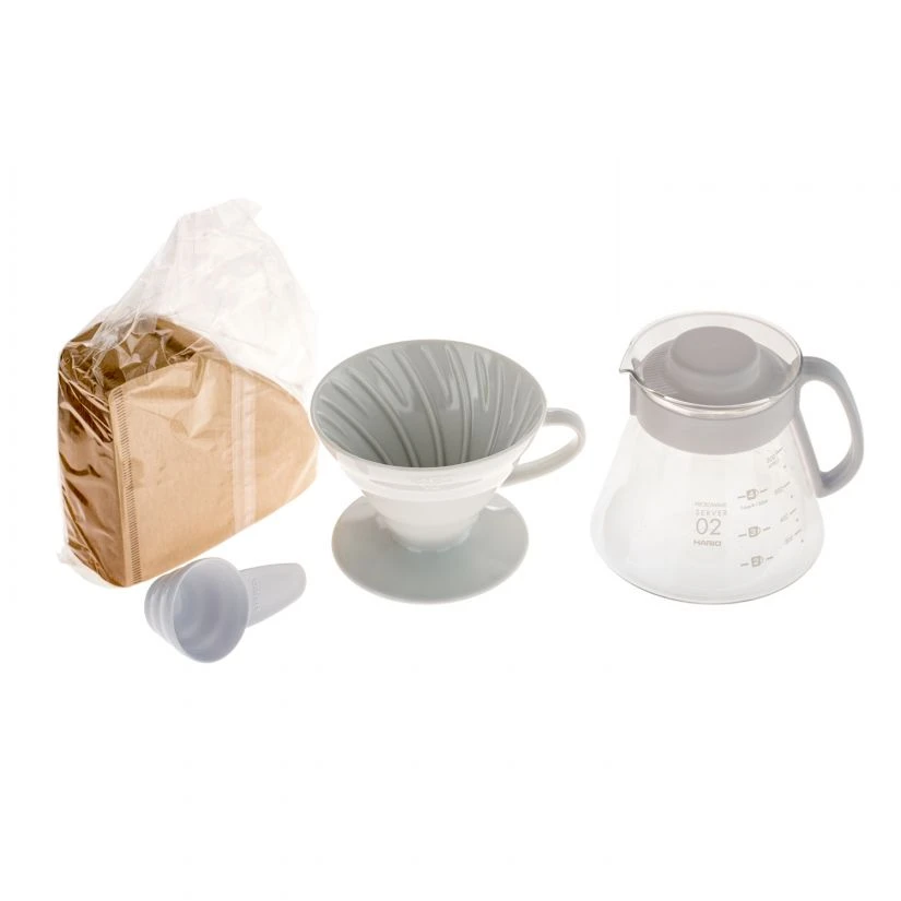 Hario V60-02 Ceramic Dripper Set 600 Ml, White 5 Hario V60-02 Ceramic Dripper Set 600 Ml, White - Image 3