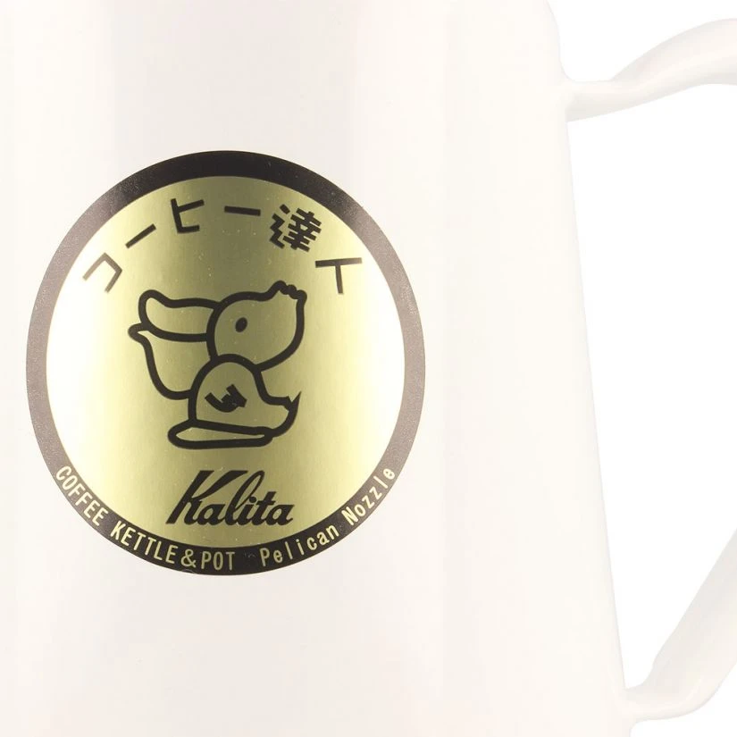 Kalita Pelican Pot Enamel Kettle 1.0 L, White 5 Kalita Pelican Pot Enamel Kettle 1.0 L, White - Image 3