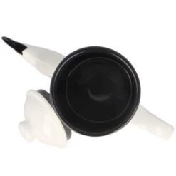 Kalita Pelican Pot Enamel Kettle 1.0 L, White 11 Kalita Pelican Pot Enamel Kettle 1.0 L, White -Coffee Supply Store kalita pelican enamel kettle 3096