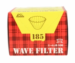 Kalita Wave #185 White Filter Papers 50 Pcs -Coffee Supply Store kalita wave filter 185 brown 3276
