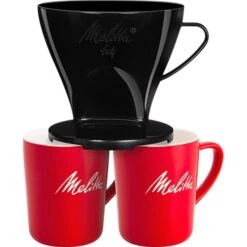 Melitta Pour Over Plastic Coffee Filter 1x4, Black -Coffee Supply Store melitta plastic filter 1x4 8221