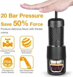 Staresso Basic (Capsules & Ground Coffee) Espresso Coffee Maker -Coffee Supply Store staresso portable basic 6099