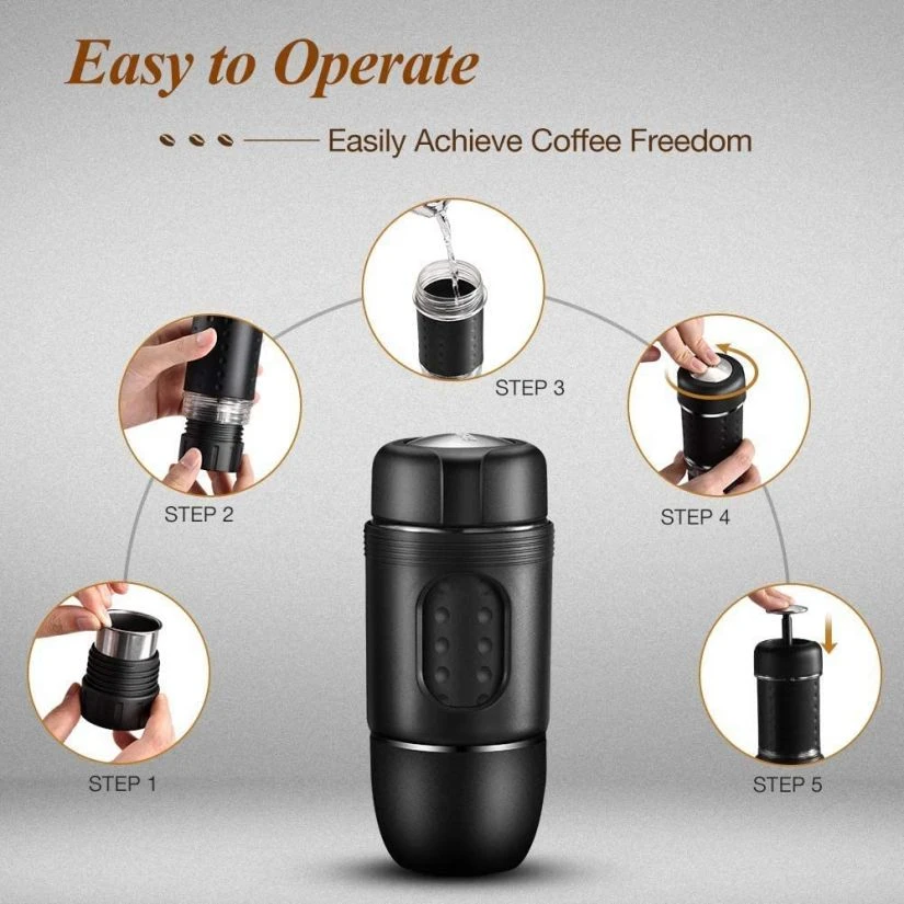 Staresso Mini (Capsules & Ground Coffee) Espresso Maker 8 Staresso Mini (Capsules & Ground Coffee) Espresso Maker - Image 6