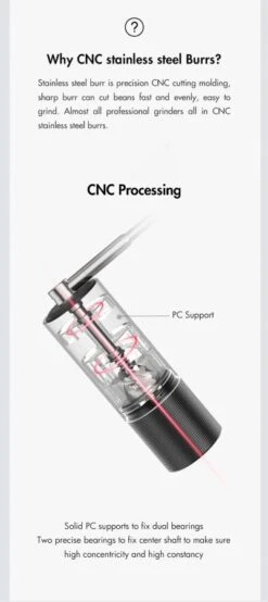 Timemore C3 MAX S2C Pro Coffee Grinder, Black 10 Timemore C3 MAX S2C Pro Coffee Grinder, Black -Coffee Supply Store timemore c3 max 8279