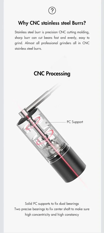 Timemore C3 MAX S2C Pro Coffee Grinder, Black 5 Timemore C3 MAX S2C Pro Coffee Grinder, Black - Image 3