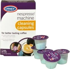 Urnex Nespresso Cleaning Capsules 5 Pcs -Coffee Supply Store urnex nespresso cleaning capsules 7706